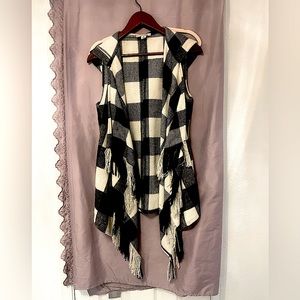 Vest jacket with hood